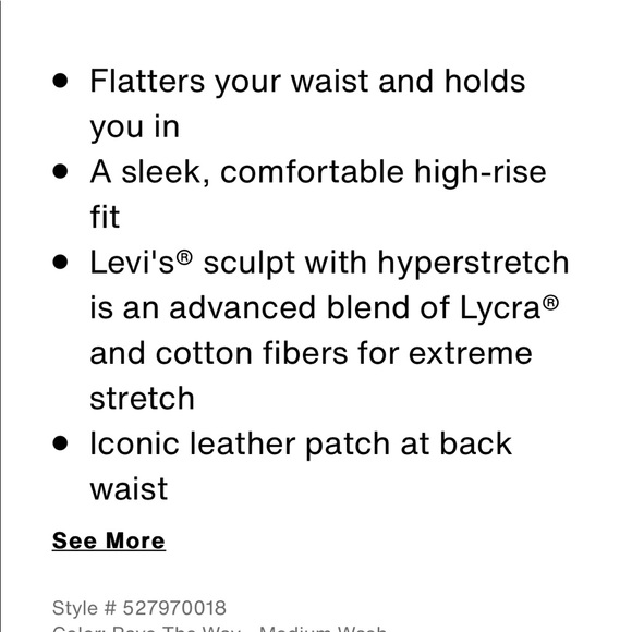 Levi’s 720 High Rise Super Skinny Jeans - Picture 10 of 10